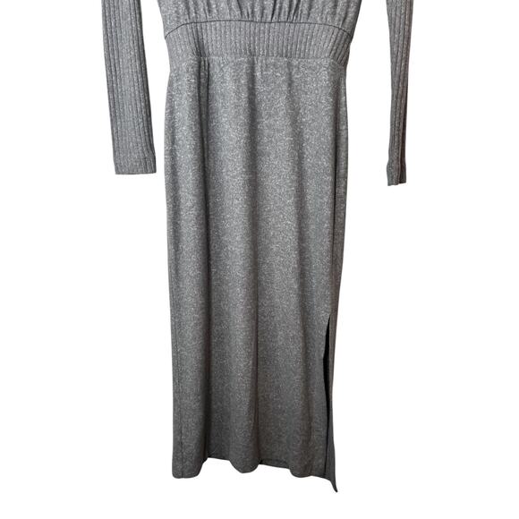 DAILY PRACTICE Draped Cowl Neck Midi Dress in Gray Women’s XXS - Picture 8 of 16